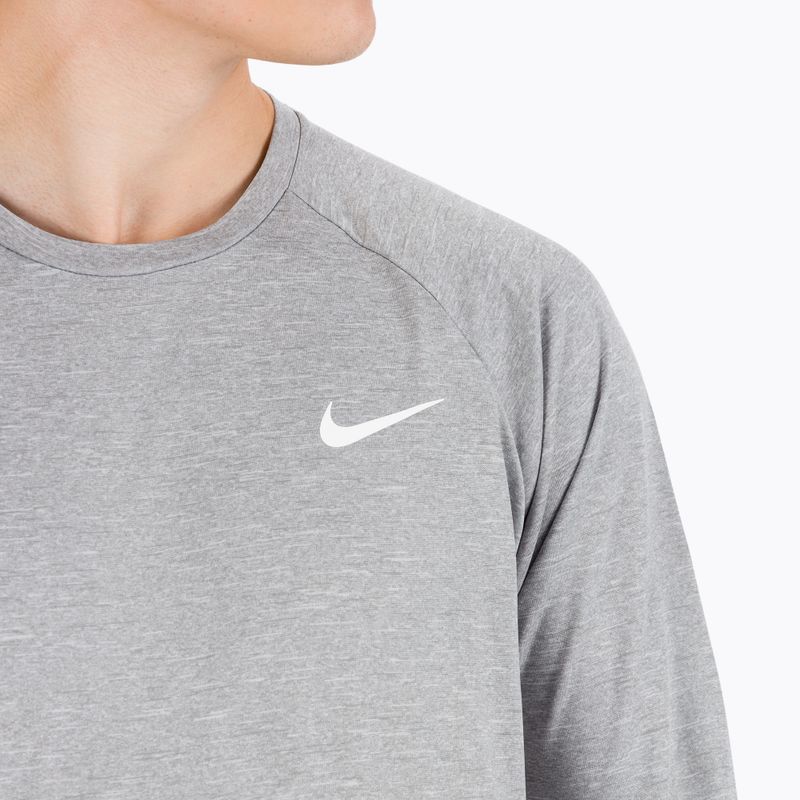 Ανδρικό μακρυμάνικο προπονητικό Nike Heather ανοιχτό γκρι NESSA590-090 4