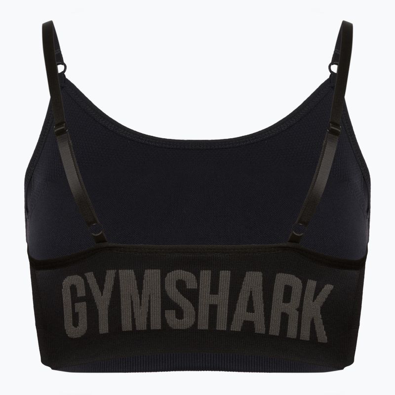 Gymshark Flex Strappy αθλητικό σουτιέν προπόνησης μαύρο 2