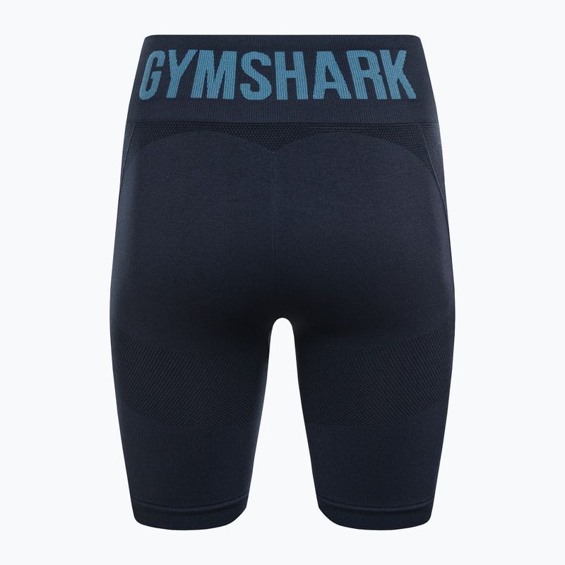 Γυναικείο προπονητικό σορτς Gymshark Flex Ποδηλασία σκούρο μπλε 7