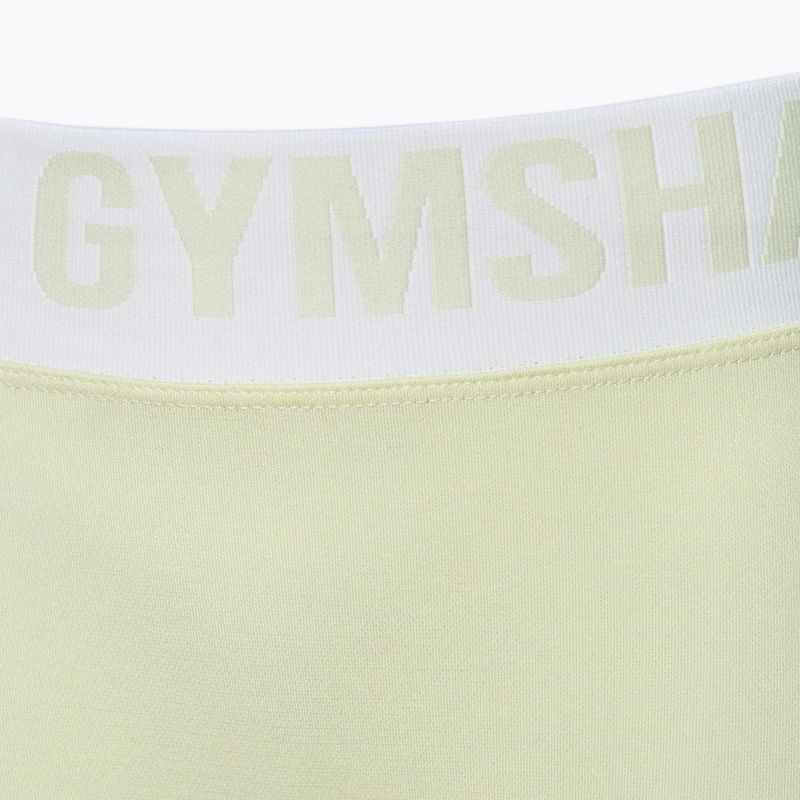 Γυναικείο κολάν προπόνησης Gymshark Flex Low Rise πράσινο / μαργαριτάρι 3