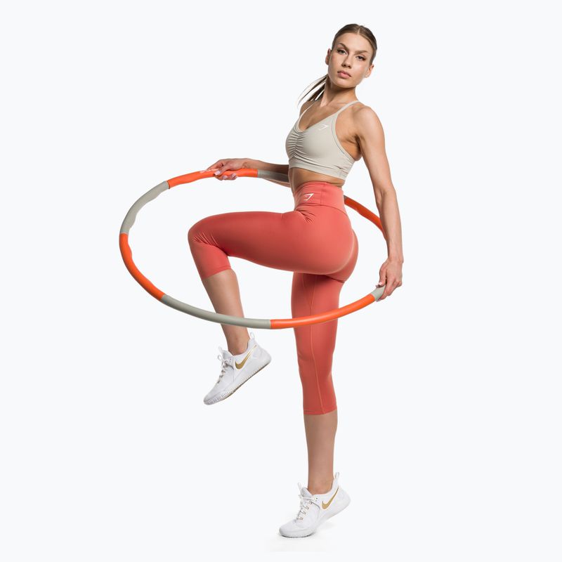 Γυναικείο κολάν προπόνησης Gymshark 7/8 earth orange 2