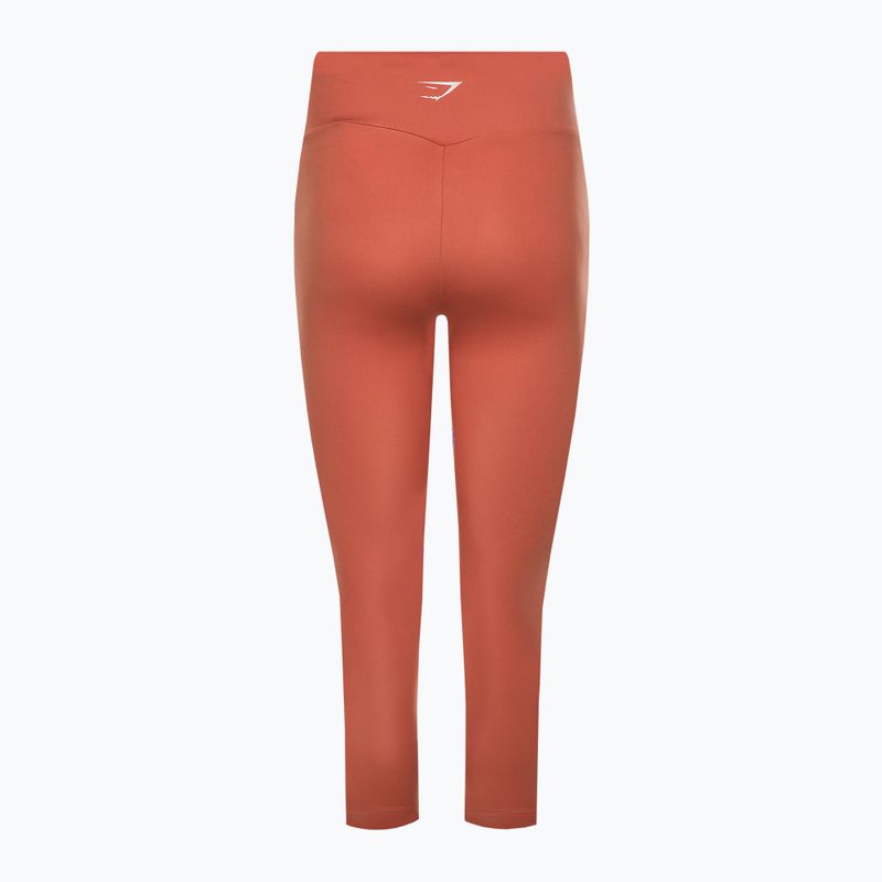 Γυναικείο κολάν προπόνησης Gymshark 7/8 earth orange 6