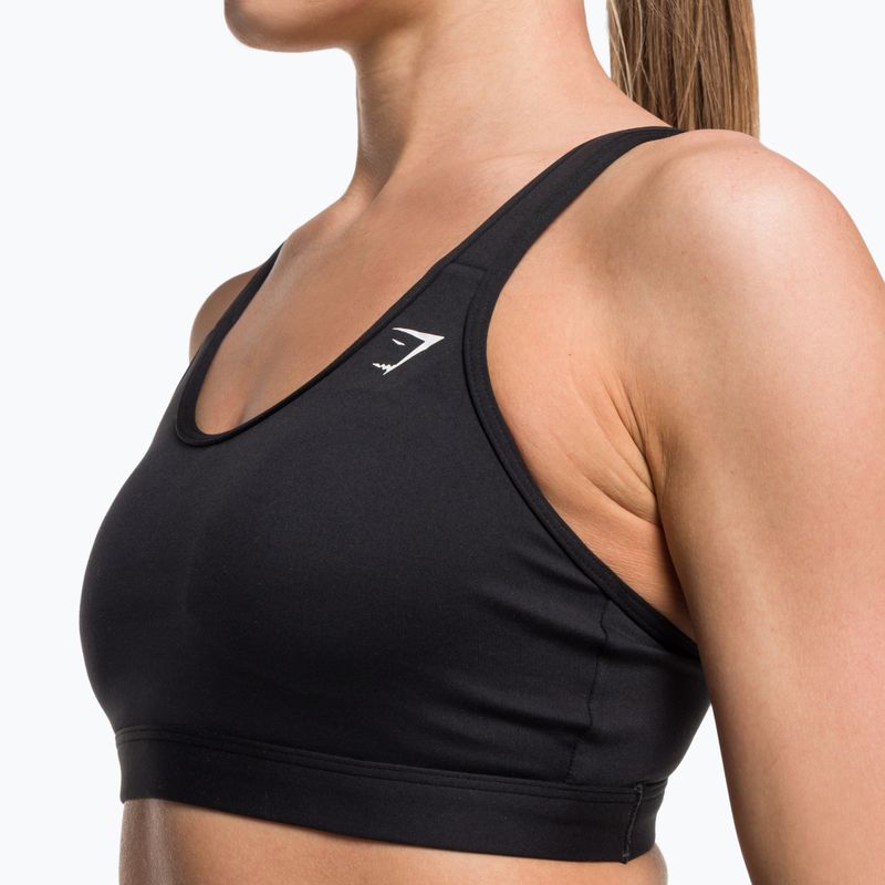 Gymshark Scoop Neck Εκπαίδευση Αθλητικό σουτιέν γυμναστικής μαύρο 4