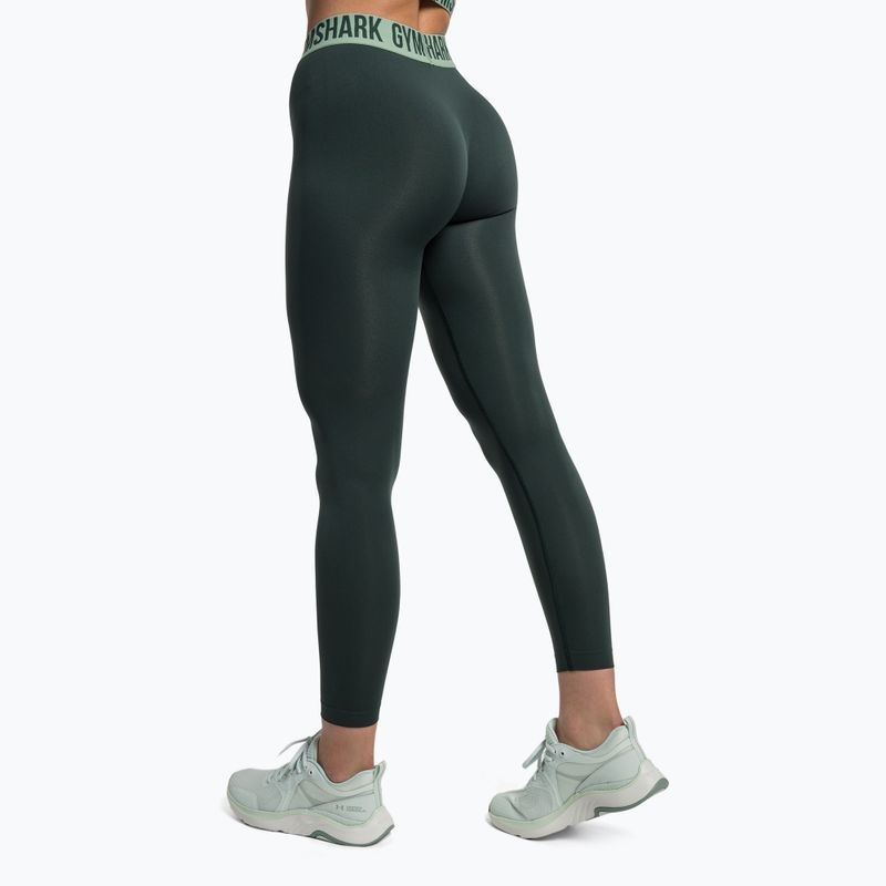 Γυναικείο κολάν προπόνησης Gymshark Fit obsidian green 3