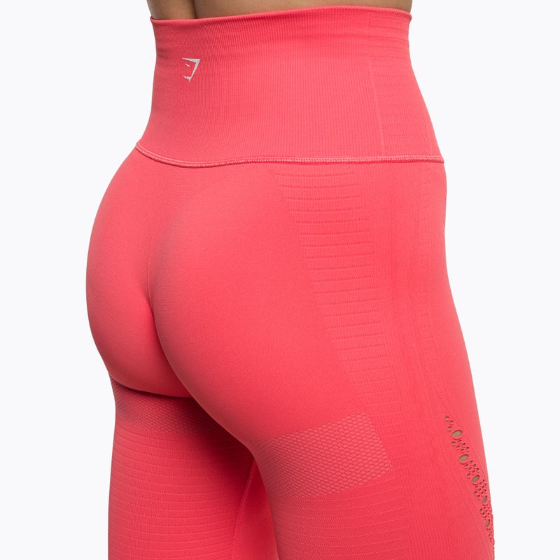 Γυναικείο κολάν προπόνησης Gymshark Energy Seamless polka ροζ/λευκό 4