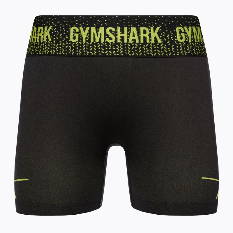 Γυναικείο σορτς προπόνησης Gymshark Apex Seamless Low Rise πράσινο/μαύρο 5