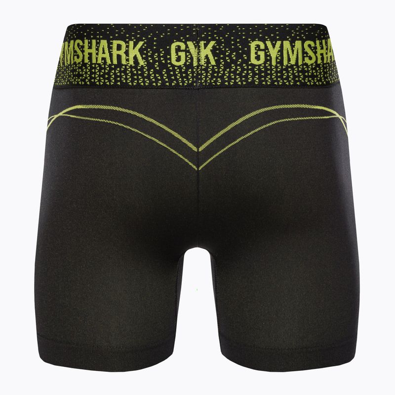 Γυναικείο σορτς προπόνησης Gymshark Apex Seamless Low Rise πράσινο/μαύρο 6