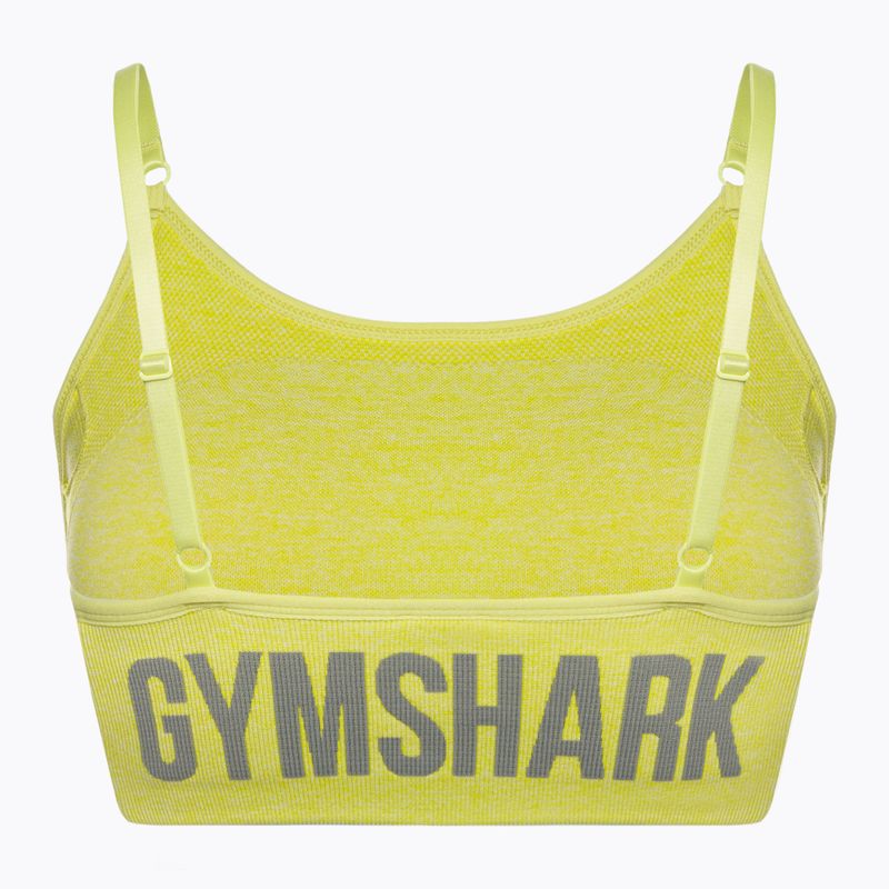 Gymshark Flex Strappy Sports glitch κίτρινο μαργαριτάρι σουτιέν γυμναστικής 7