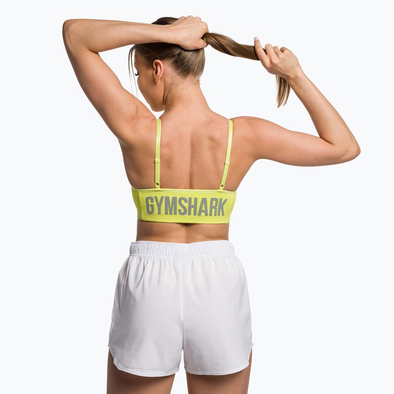 Gymshark Flex Strappy Sports glitch κίτρινο μαργαριτάρι σουτιέν γυμναστικής 3