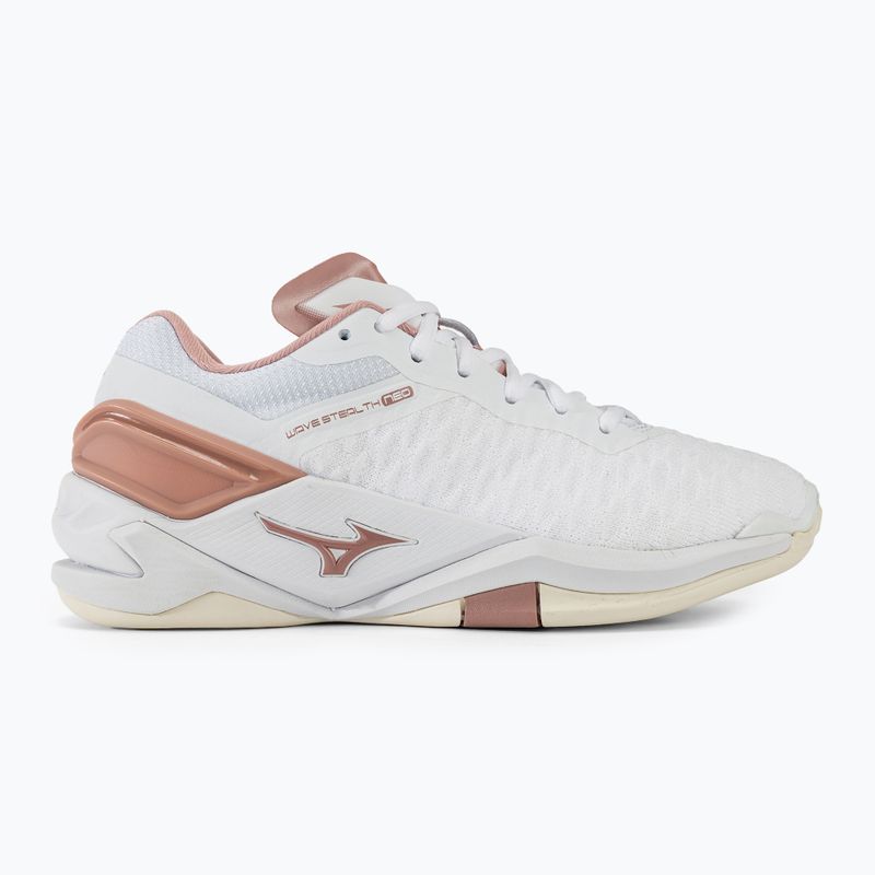 Γυναικεία παπούτσια χάντμπολ Mizuno Wave Stealth Neo white/rose/snow white 2