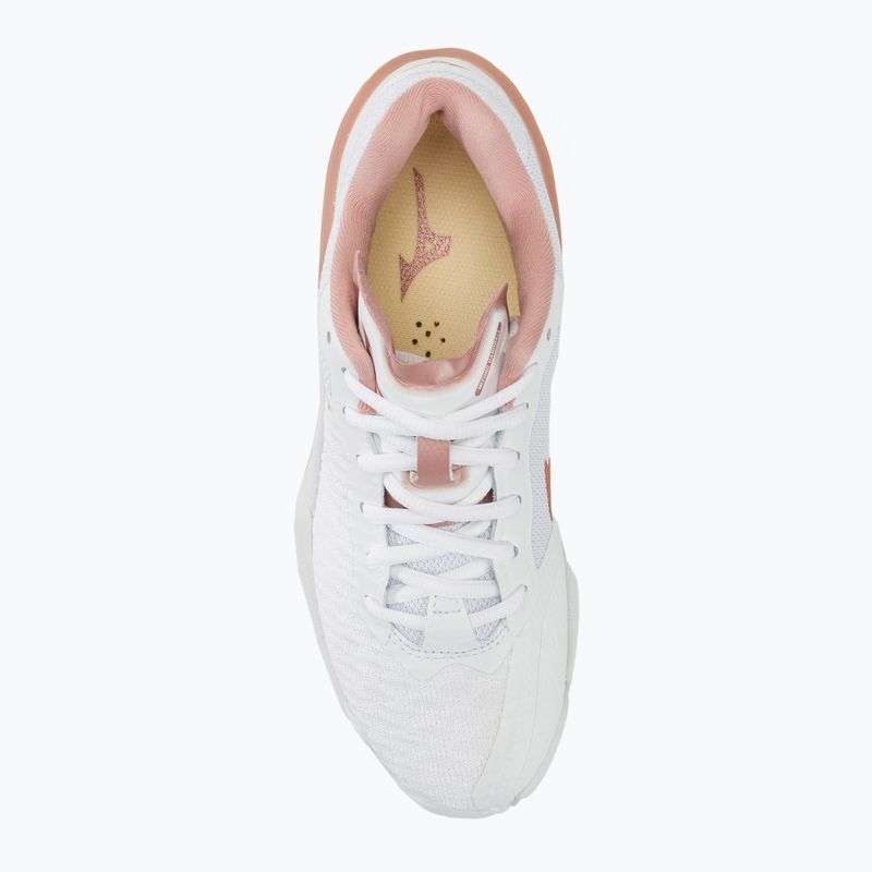 Γυναικεία παπούτσια χάντμπολ Mizuno Wave Stealth Neo white/rose/snow white 5