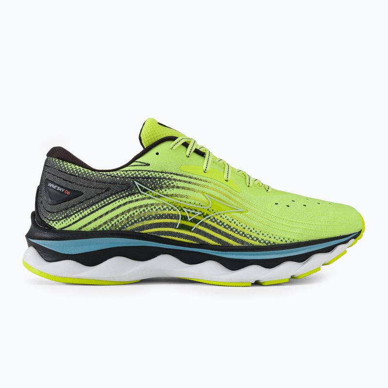 Ανδρικά παπούτσια τρεξίματος Mizuno Wave Sky 6 neo lime skywriting/black 2