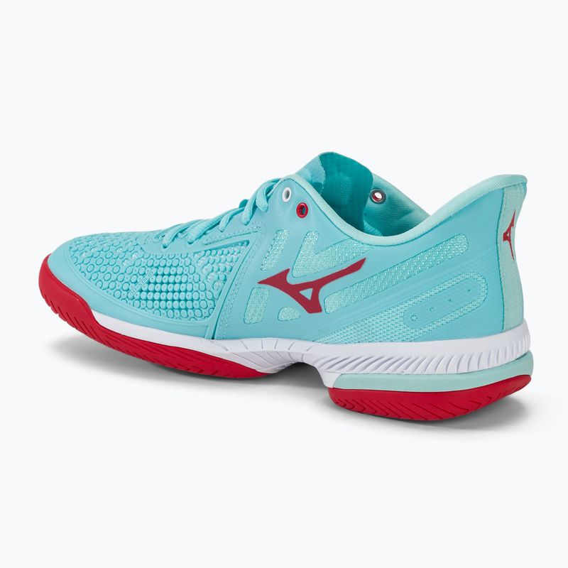 Γυναικεία παπούτσια τένις Mizuno Wave Exceed Tour 5 AC tanger turquoise/fiery coral 2/white 3