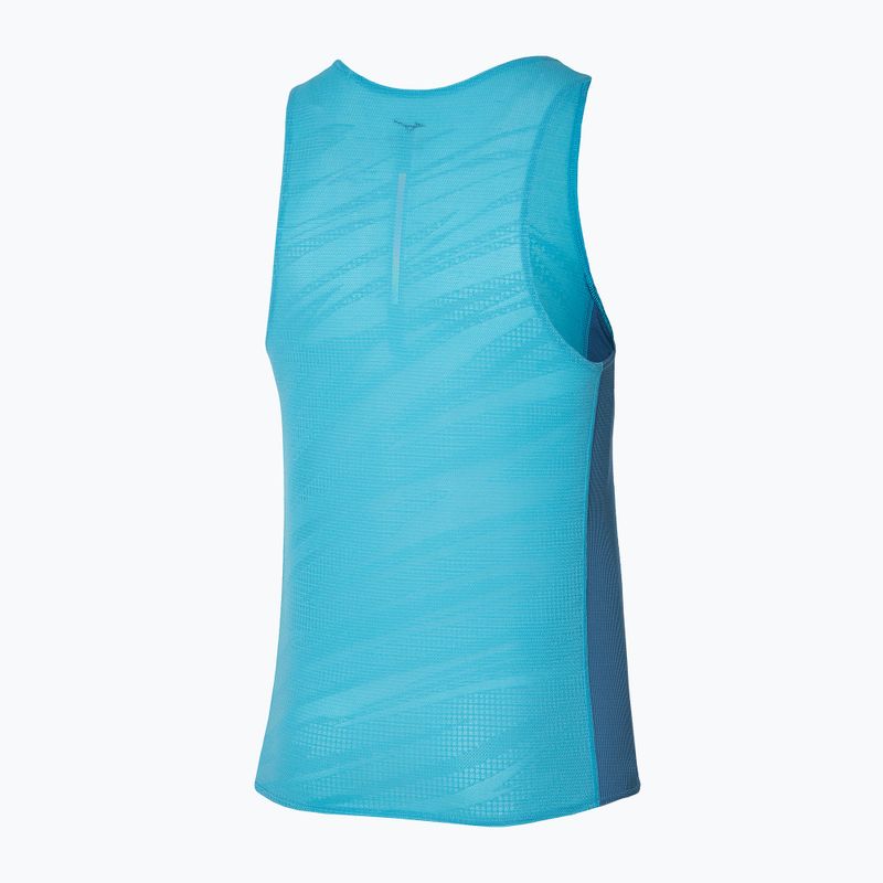 Ανδρικό Tank top για τρέξιμο Mizuno Aero Tank maui blue 2