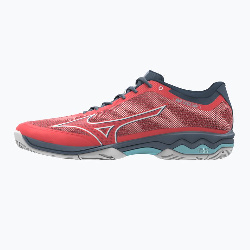 Γυναικεία παπούτσια τένις Mizuno Wave Exceed Light AC Fierry Coral 2/White/China Blue 61GA221958 10