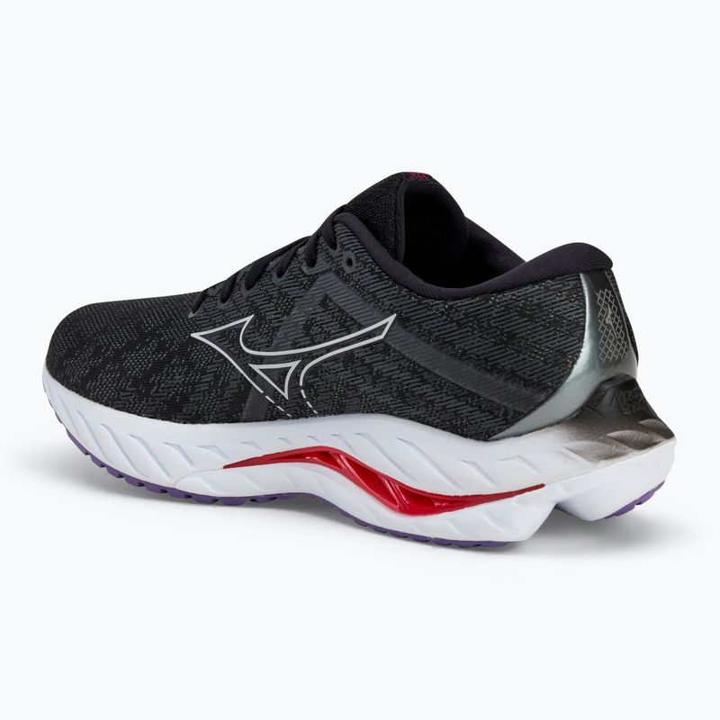 Γυναικεία παπούτσια τρεξίματος Mizuno Wave Inspire 19 μαύρο/ ασημί/ γλυκόξινο 3