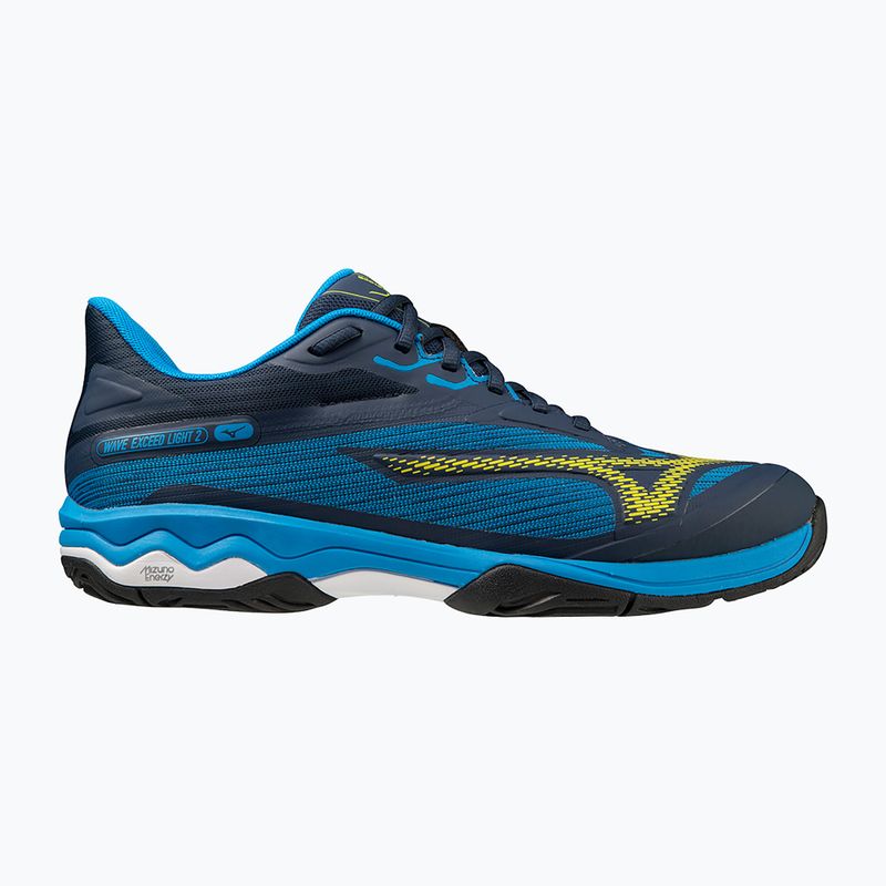 Ανδρικά παπούτσια τένις Mizuno Wave Exceed Light 2 AC dress blues / bolt2 neon / clolsonne 7