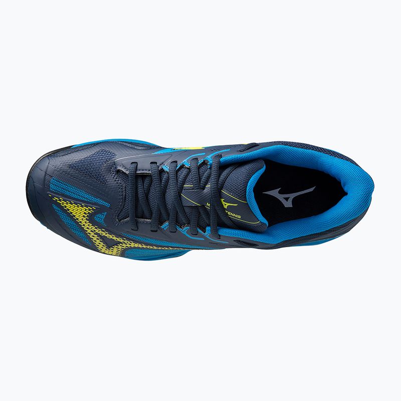 Ανδρικά παπούτσια τένις Mizuno Wave Exceed Light 2 AC dress blues / bolt2 neon / clolsonne 10