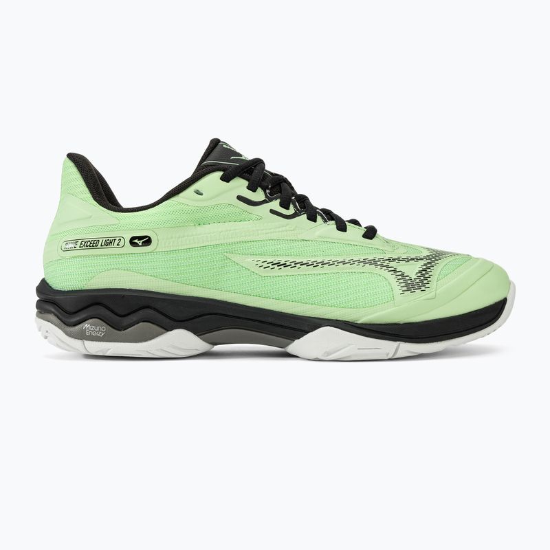 Ανδρικά παπούτσια τένις Mizuno Wave Exceed Light 2 AC patina πράσινο/μαύρο/λευκό 2