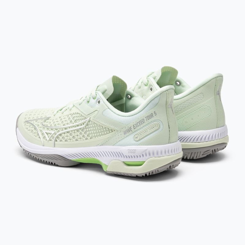 Γυναικεία παπούτσια τένις Mizuno Wave Exceed Tour 5 CC ambroshia / ασημί / techno green 3