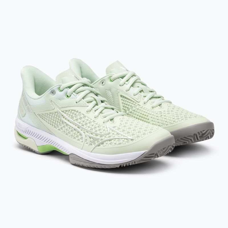 Γυναικεία παπούτσια τένις Mizuno Wave Exceed Tour 5 CC ambroshia / ασημί / techno green 4