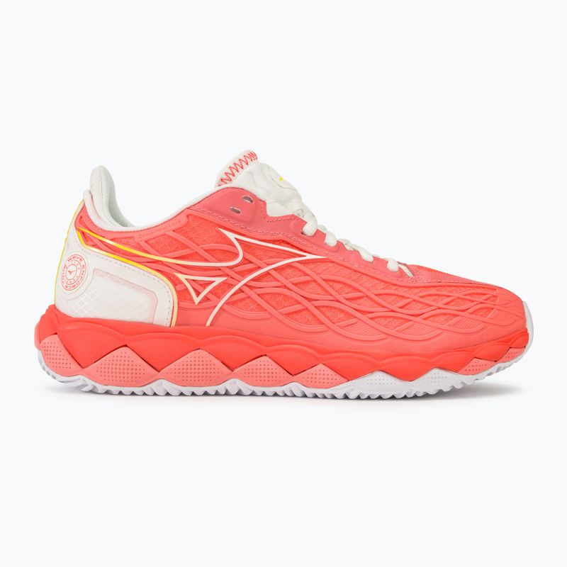 Γυναικεία παπούτσια τένις Mizuno Wave Enforce Tour CC candy coral/snow white/neon flame 2