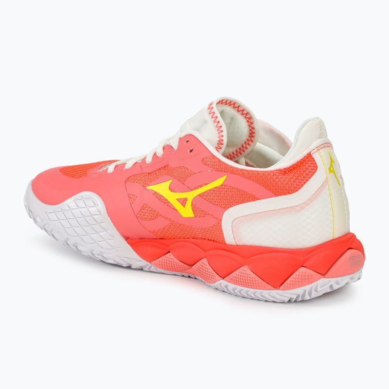 Γυναικεία παπούτσια τένις Mizuno Wave Enforce Tour CC candy coral/snow white/neon flame 3