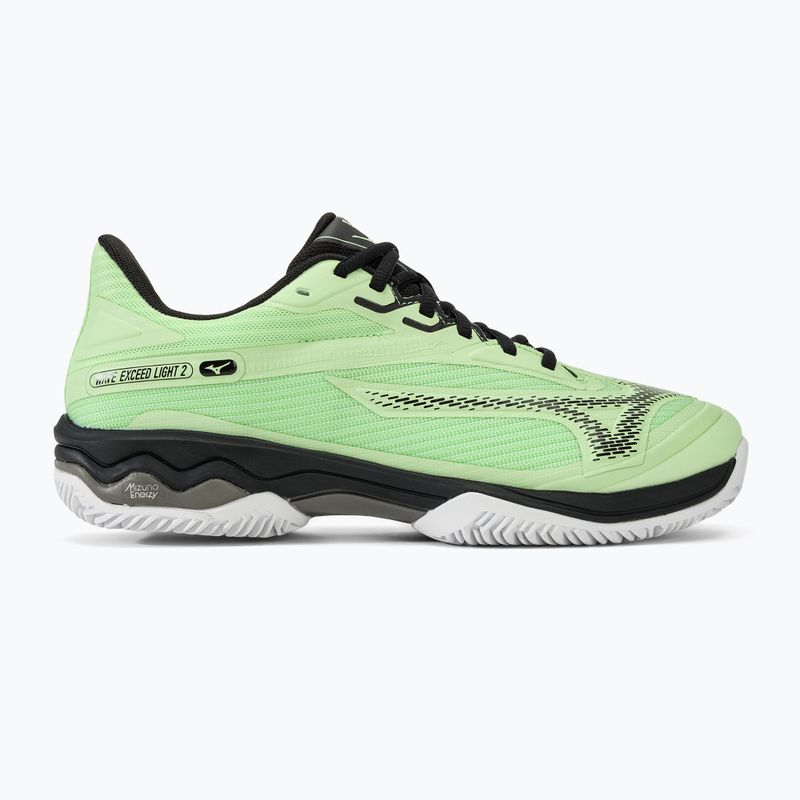 Ανδρικά παπούτσια τένις Mizuno Wave Exceed Light 2 CC patina πράσινο/μαύρο/λευκό 2