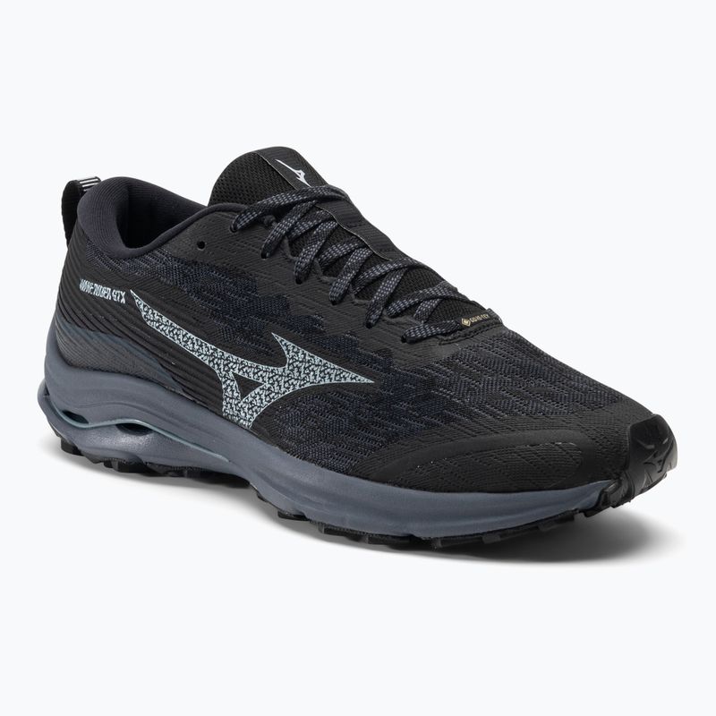 Ανδρικά αθλητικά παπούτσια τρεξίματος Mizuno Wave Rider GTX μαύρο/μπλε/γαλαζιακή κορυφογραμμή