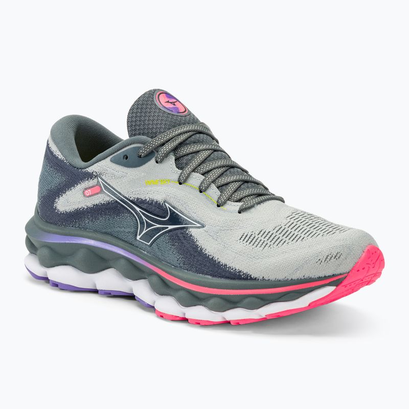 Γυναικεία παπούτσια τρεξίματος Mizuno Wave Sky 7 pblue/white/high vs pink