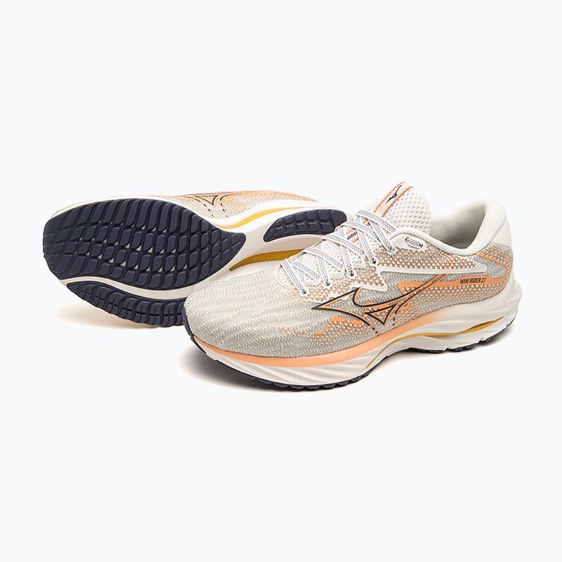 Γυναικεία παπούτσια για τρέξιμο Mizuno Wave Rider 27 snow white/ nightshadow blue/ coral reef 16