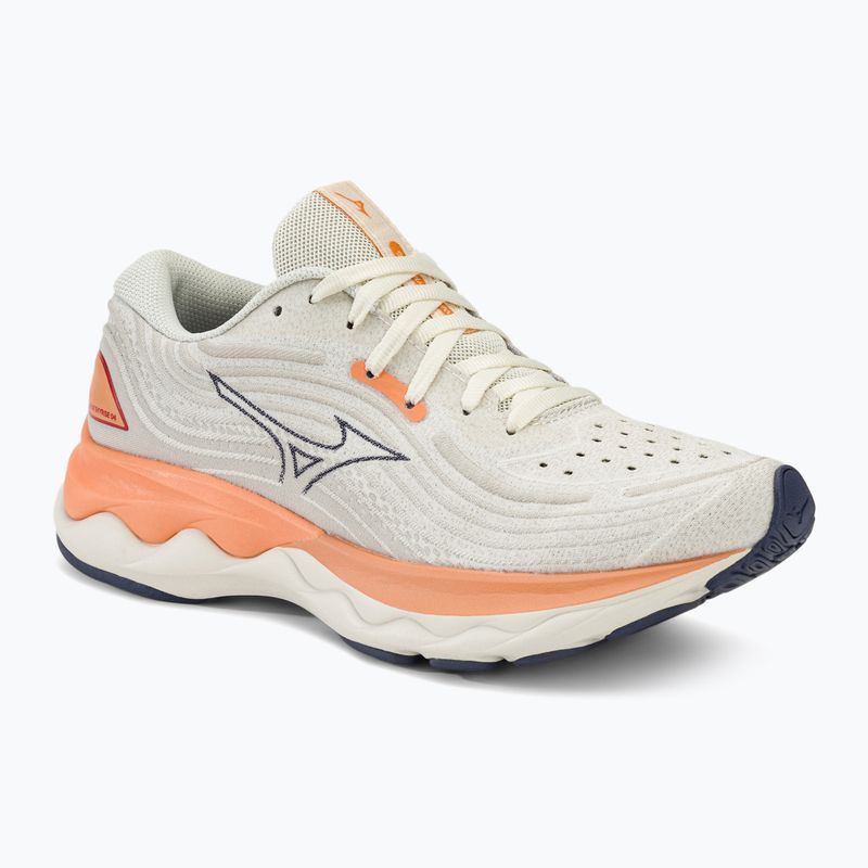 Γυναικεία παπούτσια τρεξίματος Mizuno Wave Skyrise 4 snow white/blue/coral reef