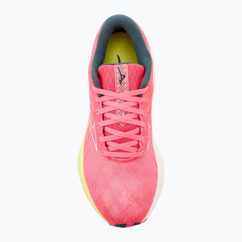 Γυναικεία παπούτσια τρεξίματος Mizuno Wave Inspire 19 hi vis pink/ snow white/ luminous 5