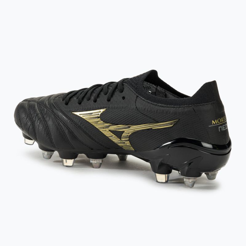 Ανδρικά ποδοσφαιρικά παπούτσια Mizuno Morelia Neo IV Beta SG μαύρο/χρυσό/μαύρο 3