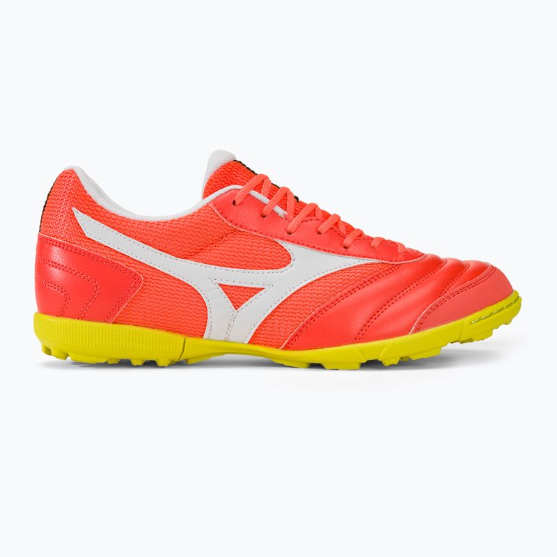 Ανδρικά ποδοσφαιρικά παπούτσια Mizuno Morelia Sala Club TF neon flame/λευκό 2