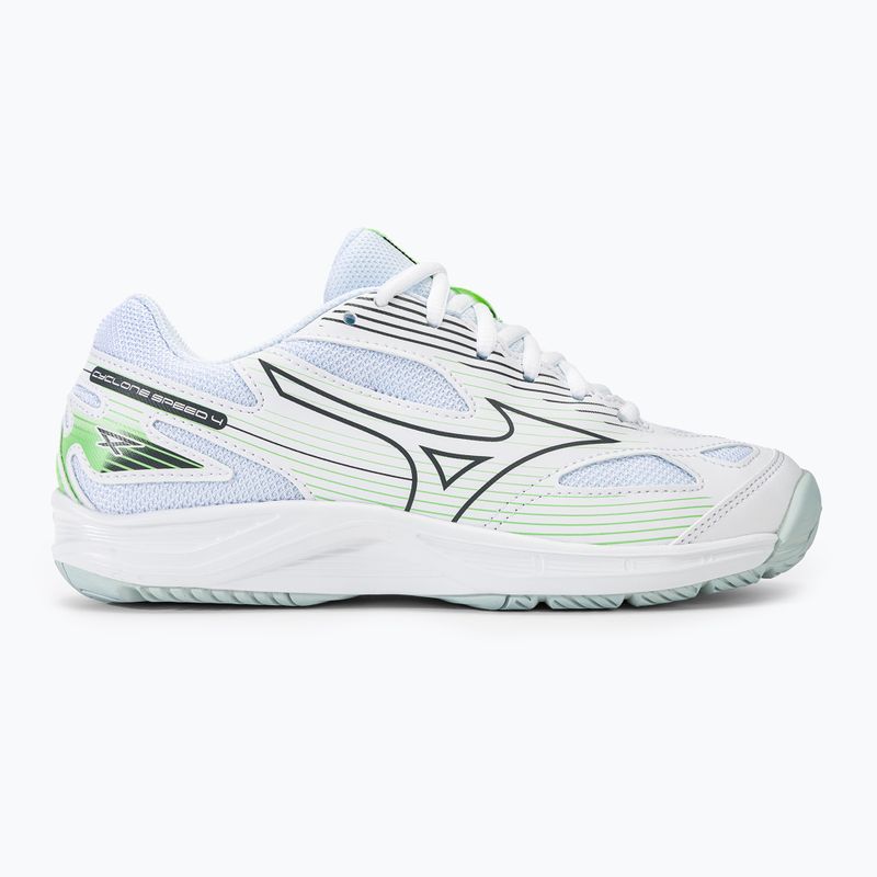 Γυναικεία παπούτσια βόλεϊ Mizuno Cyclone Speed 4 white/gridge/patinagreen 2