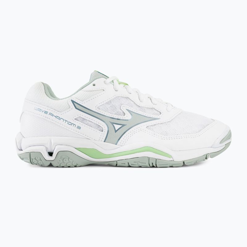 Γυναικεία παπούτσια χάντμπολ Mizuno Wave Phantom 3 white/glacial ridge/patinagreen 2