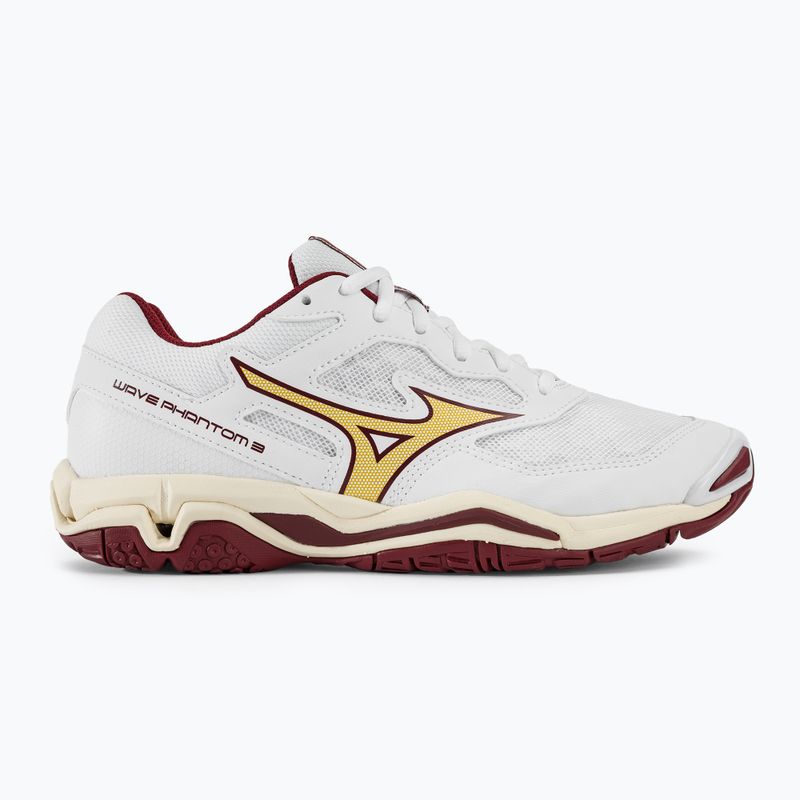 Γυναικεία παπούτσια χάντμπολ Mizuno Wave Phantom 3 white/cabernet/mp gold 2