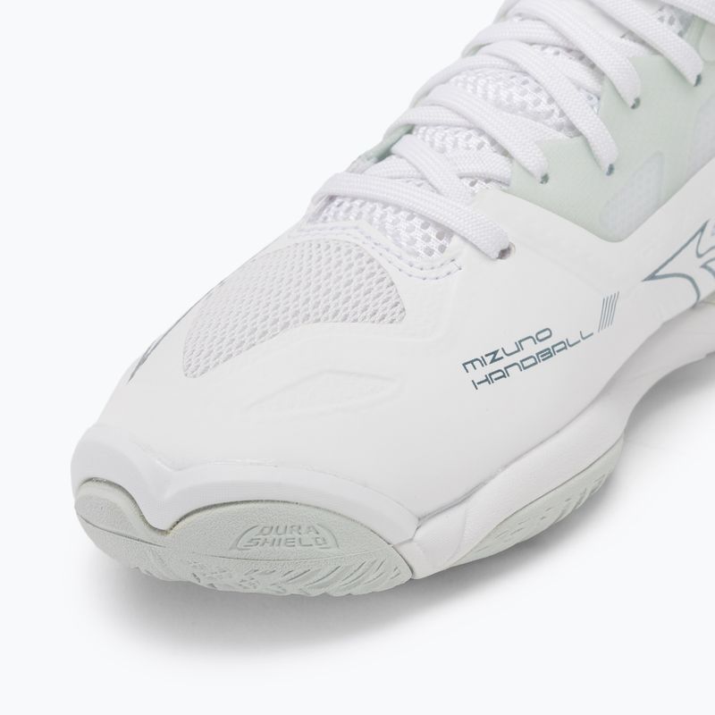 Γυναικεία παπούτσια χάντμπολ Mizuno Wave Mirage 5 white/glacial ridge/patinagreen 7