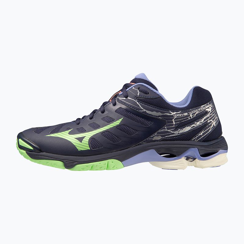 Ανδρικά παπούτσια βόλεϊ Mizuno Wave Voltage evening blue / tech green / lolite 3