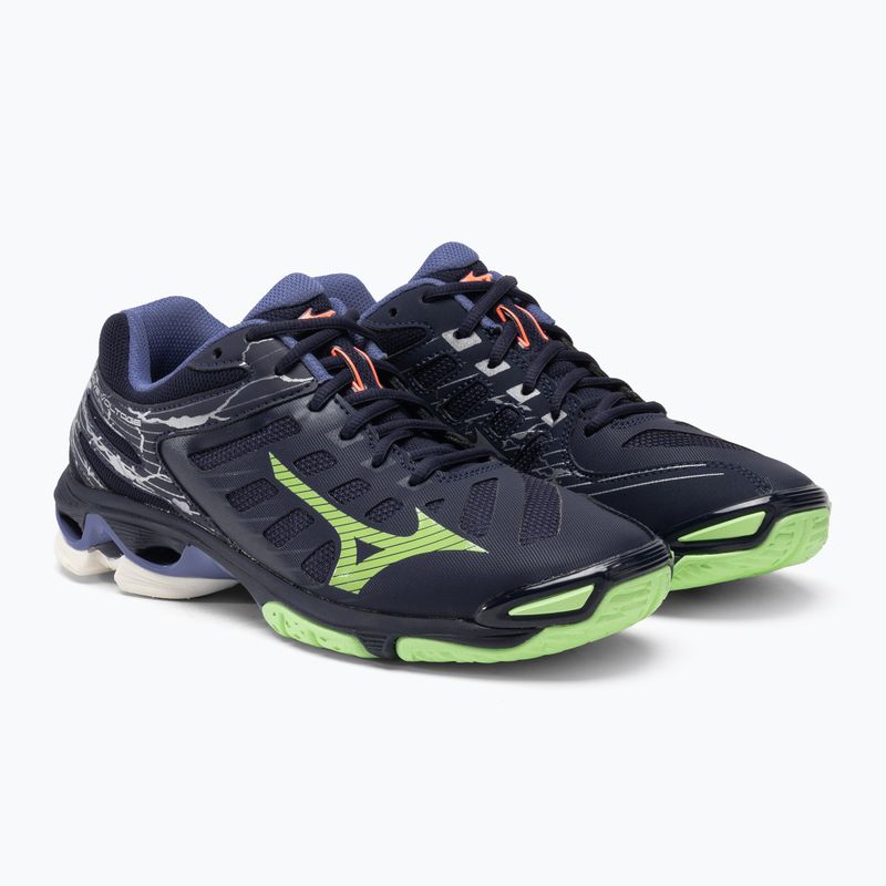 Ανδρικά παπούτσια βόλεϊ Mizuno Wave Voltage evening blue / tech green / lolite 5