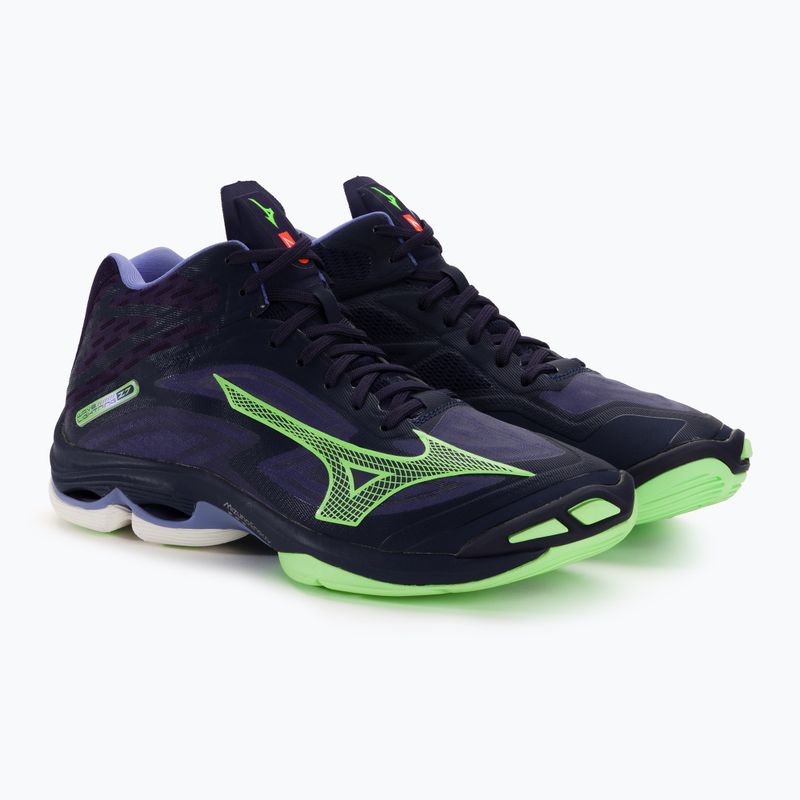 Ανδρικά παπούτσια βόλεϊ Mizuno Wave Lightning Z7 Mid evening blue / tech green / lolite 5