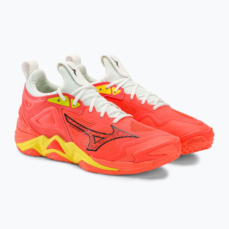 Ανδρικά παπούτσια βόλεϊ Mizuno Wave Momentum 3 neon flame / black / bolt2 neon 5