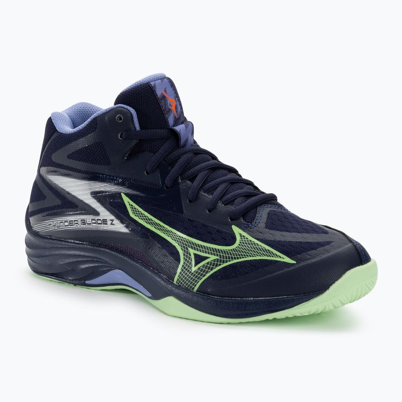 Ανδρικά παπούτσια βόλεϊ Mizuno Thunder Blade Z Mid evening blue / tech green / lolite