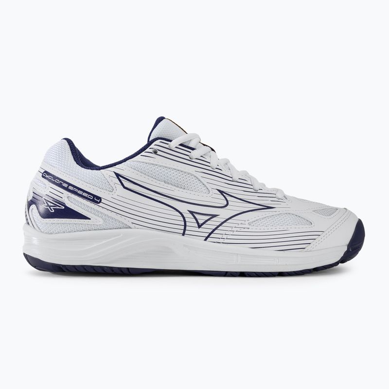 Ανδρικά παπούτσια βόλεϊ Mizuno Cyclone Speed 4 white/blueribbon/mp gold 2