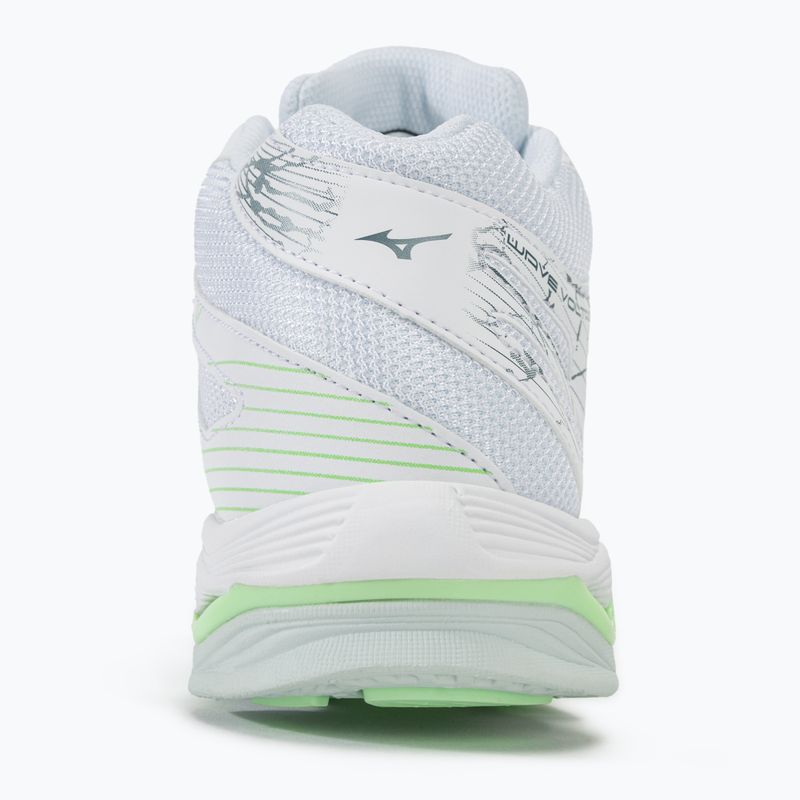 Γυναικεία παπούτσια βόλεϊ Mizuno Wave Voltage Mid white/glacial ridge/patina green 6