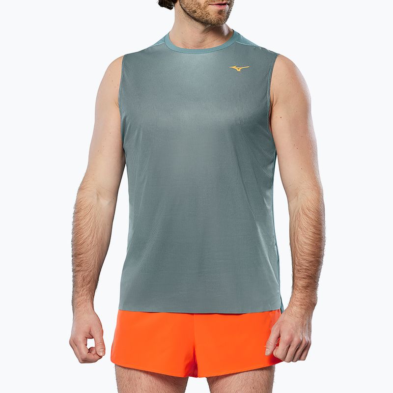 Ανδρικό Tank top για τρέξιμο Mizuno Aero Tank lead