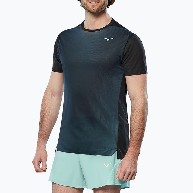 Ανδρική μπλούζα για τρέξιμο Mizuno Aero Tee black