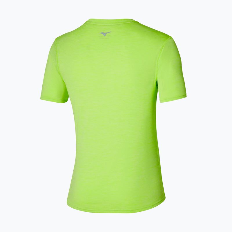 Ανδρικό Mizuno Core Run Tee lime πουκάμισο για τρέξιμο 2