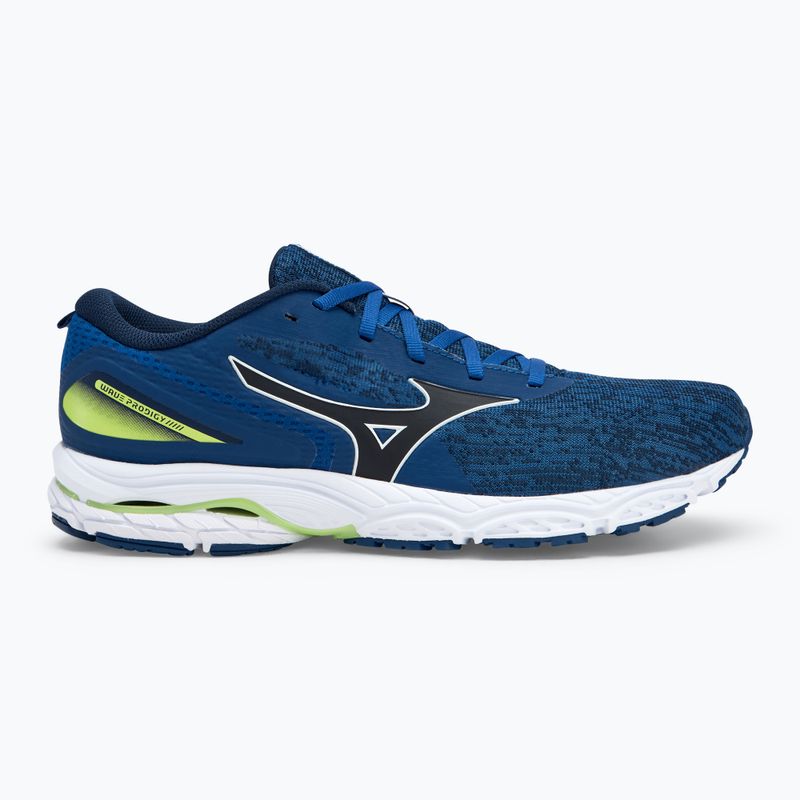 Ανδρικά αθλητικά παπούτσια τρεξίματος Mizuno Wave Prodigy 5 navy peony/ white/ sharp green 2